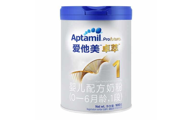 愛(ài)他美（Aptamil）卓萃嬰兒配方奶粉900g（0-6月，1段）