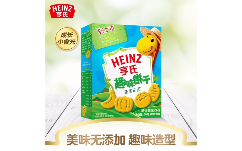 亨氏 （Heinz）寶寶零食餅干 卡通造型趣味餅干 兒童餅干 海洋動物