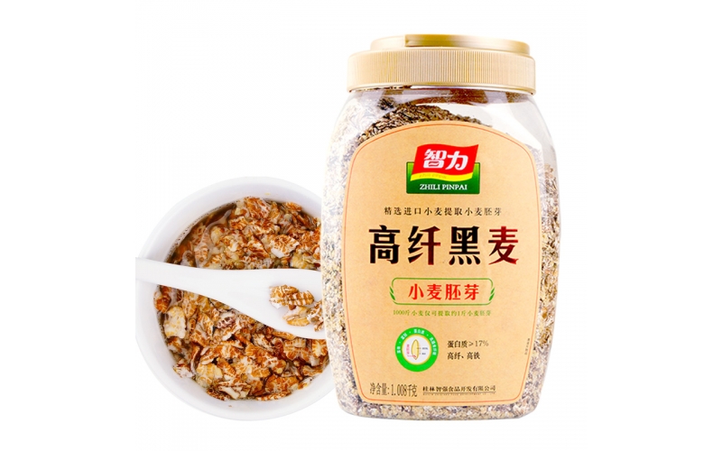 智力 高纖維黑燕麥1008g谷物早餐麥片 即食黑麥沖飲雜糧五谷雜糧