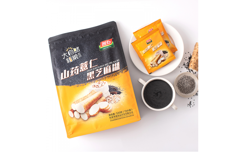 智力山藥薏仁黑芝麻糊520g袋 營(yíng)養(yǎng)烏頭發(fā)防 沖飲脫代代餐食品小袋裝