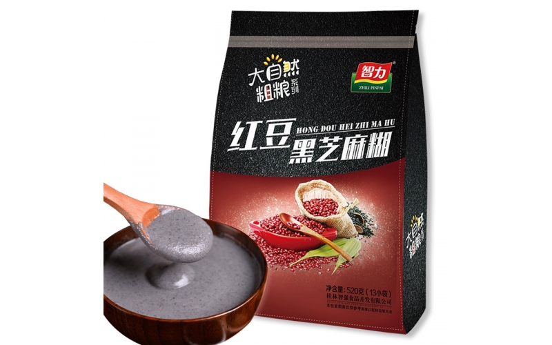 智力 營養(yǎng)早餐 紅豆黑芝麻糊 智力燕麥片旗下品牌 獨立小包裝 520g（40g-13小袋）