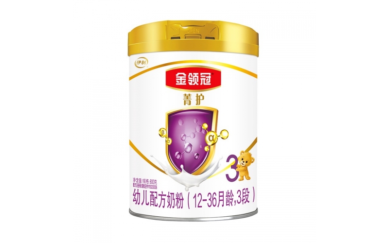 伊利奶粉 金領(lǐng)冠菁護(hù)（原呵護(hù)）系列 嬰兒配方奶粉 1段800克（0-6個(gè)月嬰兒適用）